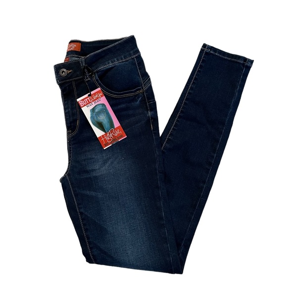 Butt I Love You High Rise Butt Lifting Wax Jeans Size 1/25 - Picture 15 of 17